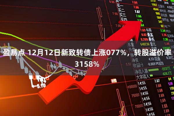 盈易点 12月12日新致转债上涨077%，转股溢价率3158%